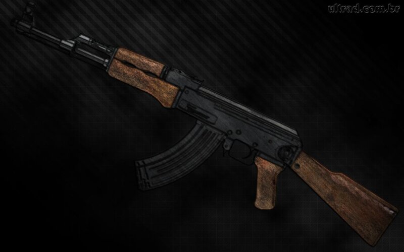 AK-47 Assault Rifle — Black, Dramatic