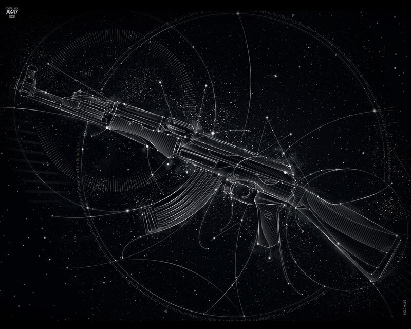 AK-47 Constellation Art