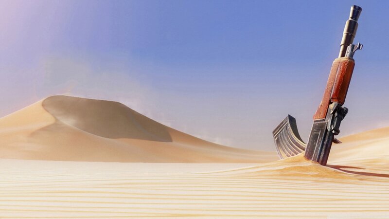 AK-47 in Desert Sand — Beige