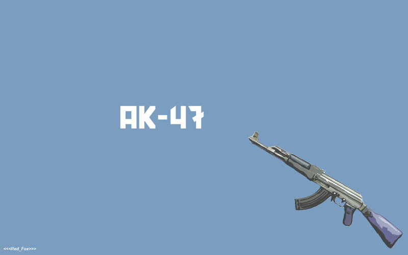 AK-47 rifle illustration