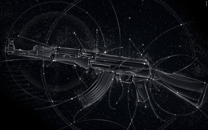 AK-47 Rifle in Space