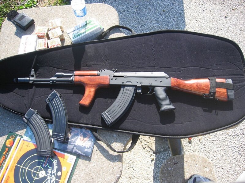 AK-47 Rifle on Case