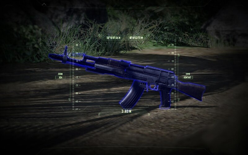 AK-47 Rifle on Ground