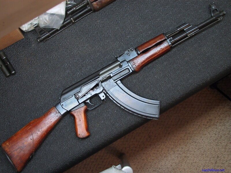 Ak-47 Rifle on Table
