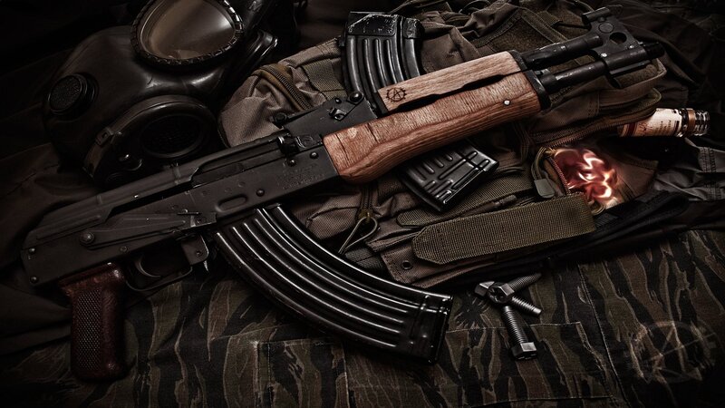 AK-47 Rifle with Gear