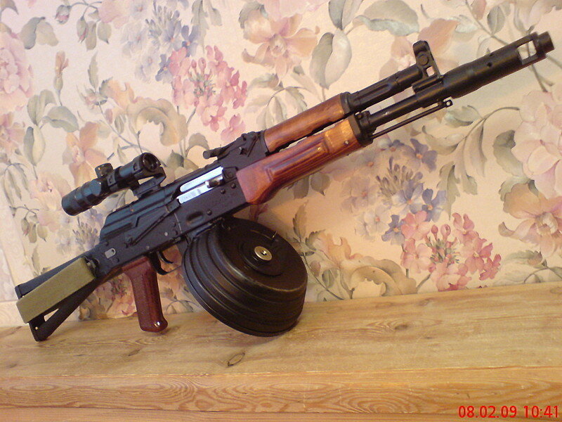 AK-47 with Drum Magazine