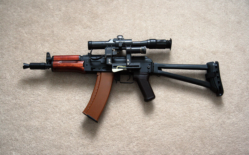 AK-74M Rifle with Scope — Black, Neutral