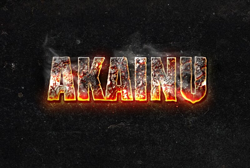 Akainu text effect