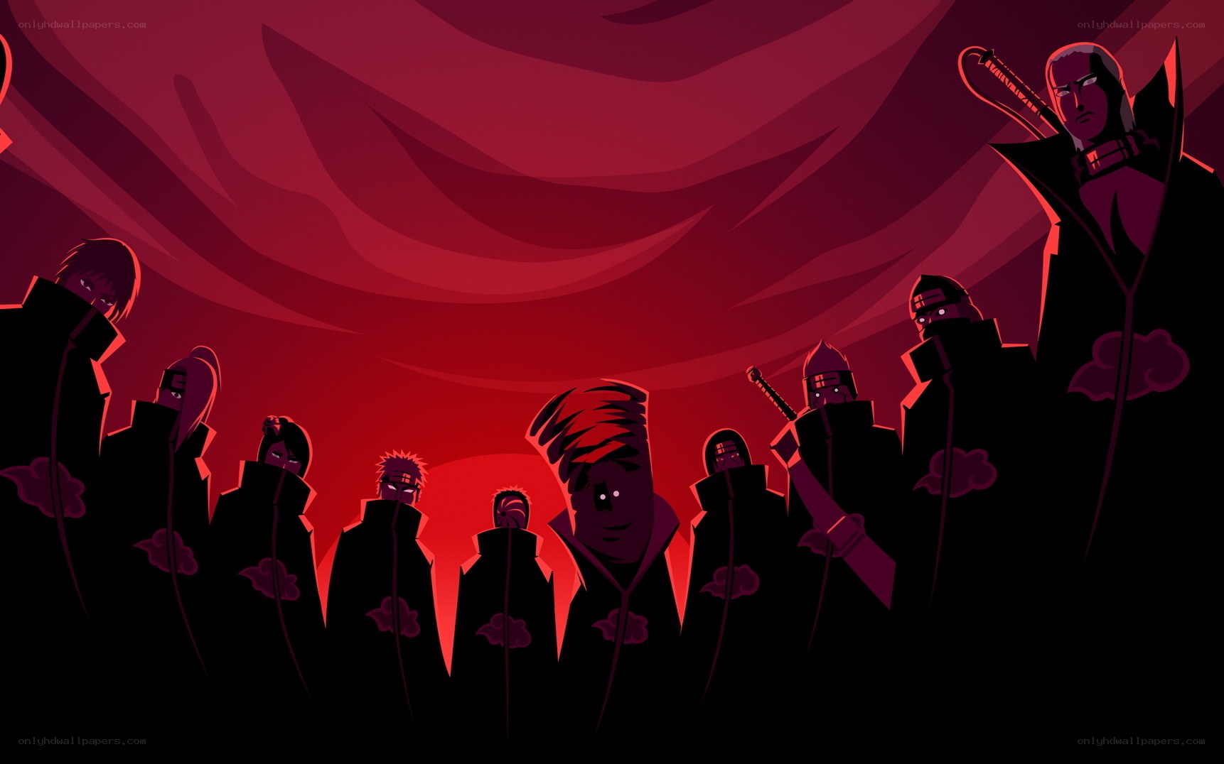 Akatsuki group silhouette