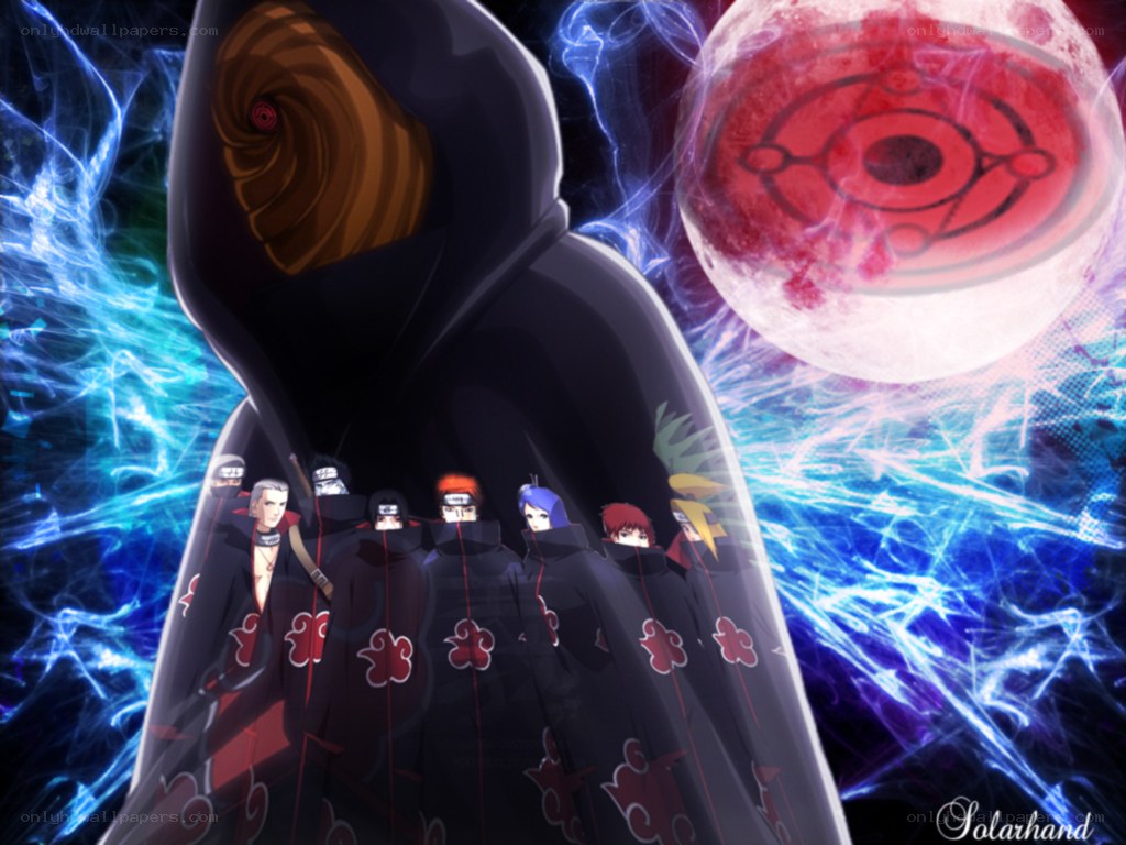Akatsuki group with moon