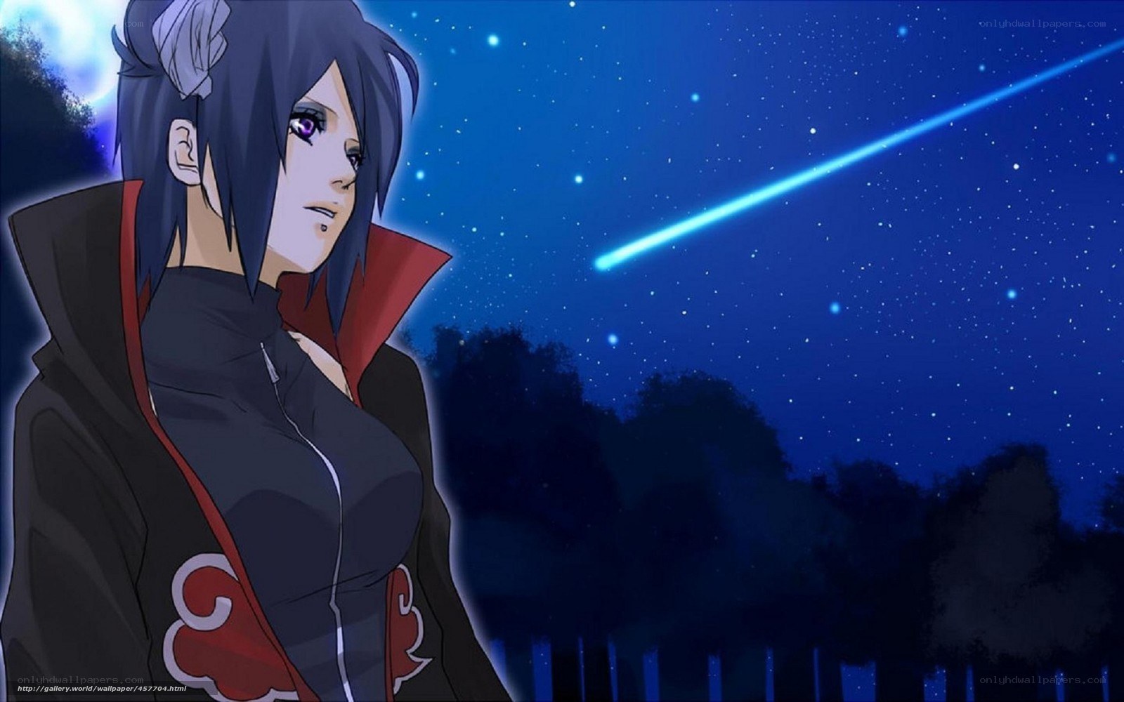 Akatsuki member under shooting star