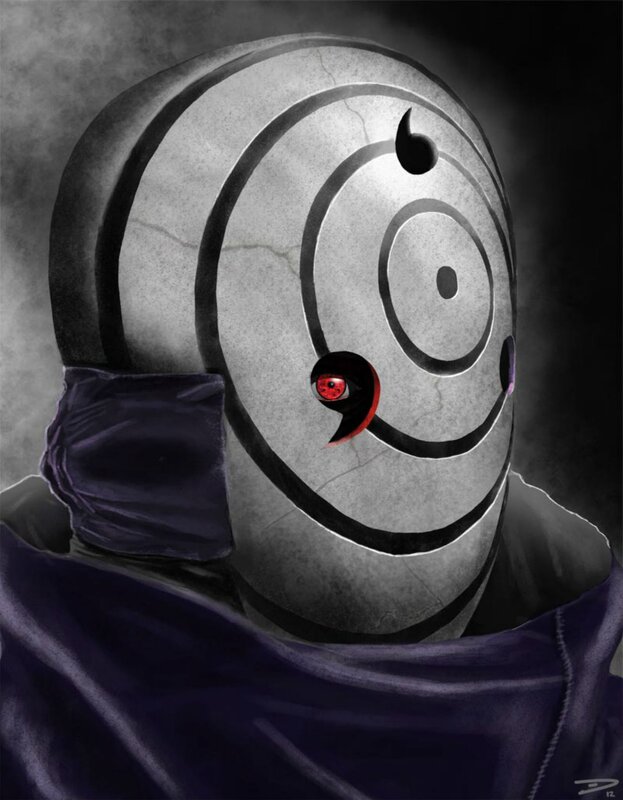 Akatsuki member with Sharingan eye