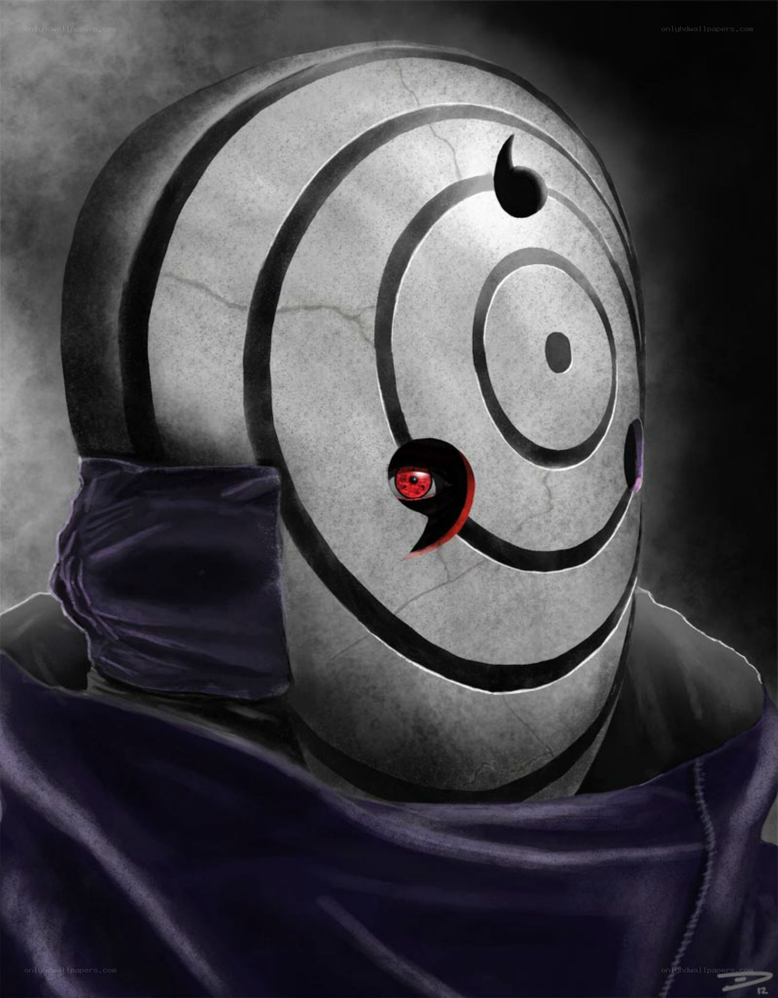 Akatsuki member with Sharingan eye