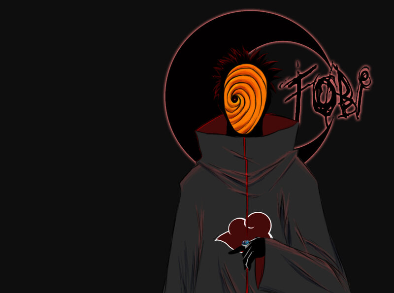 Akatsuki member with spiral mask