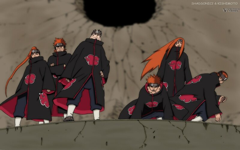 Akatsuki Members — Black, Dramatic, Anime