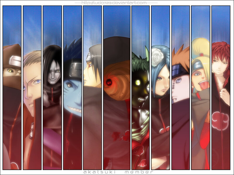 Akatsuki members collage
