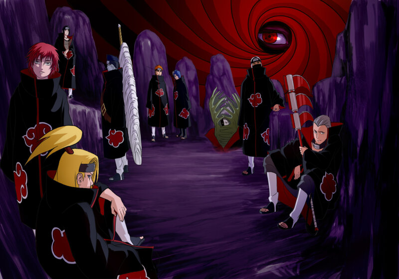 Akatsuki Members in Cave