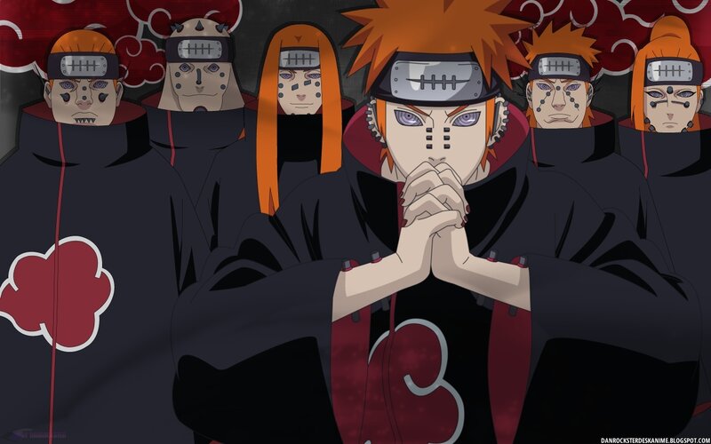 Akatsuki Members in Cloak — Black, Dramatic