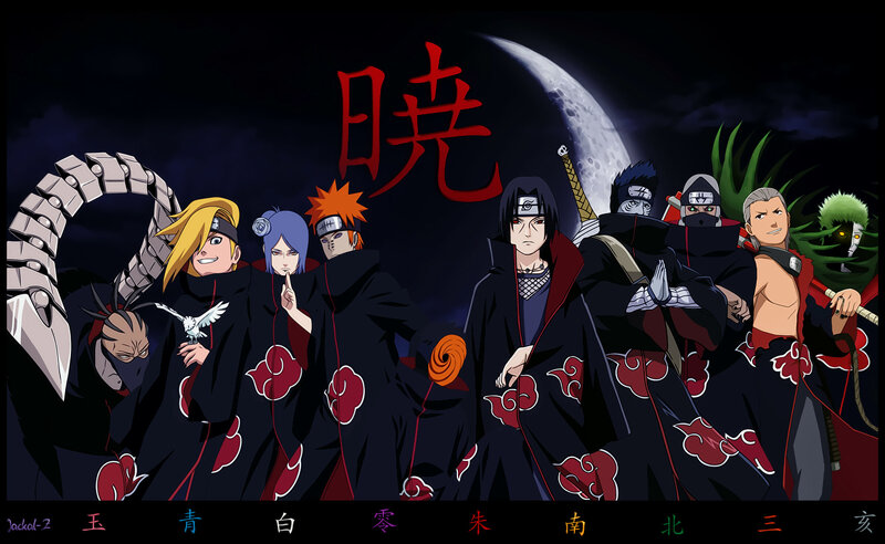 Akatsuki Members in Cloak — Black