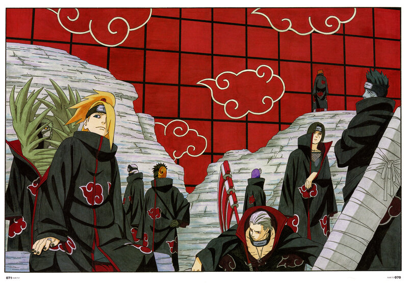 Akatsuki Members in Cloak — Red
