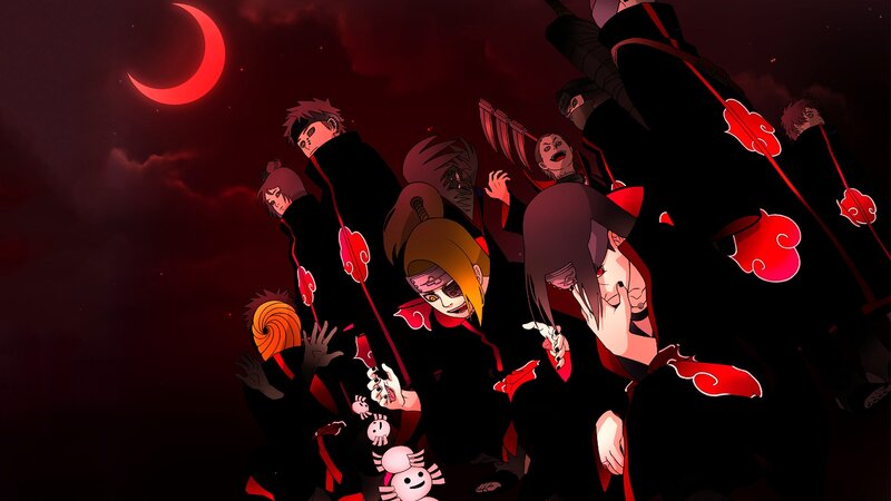 Akatsuki Members in Formation — Black