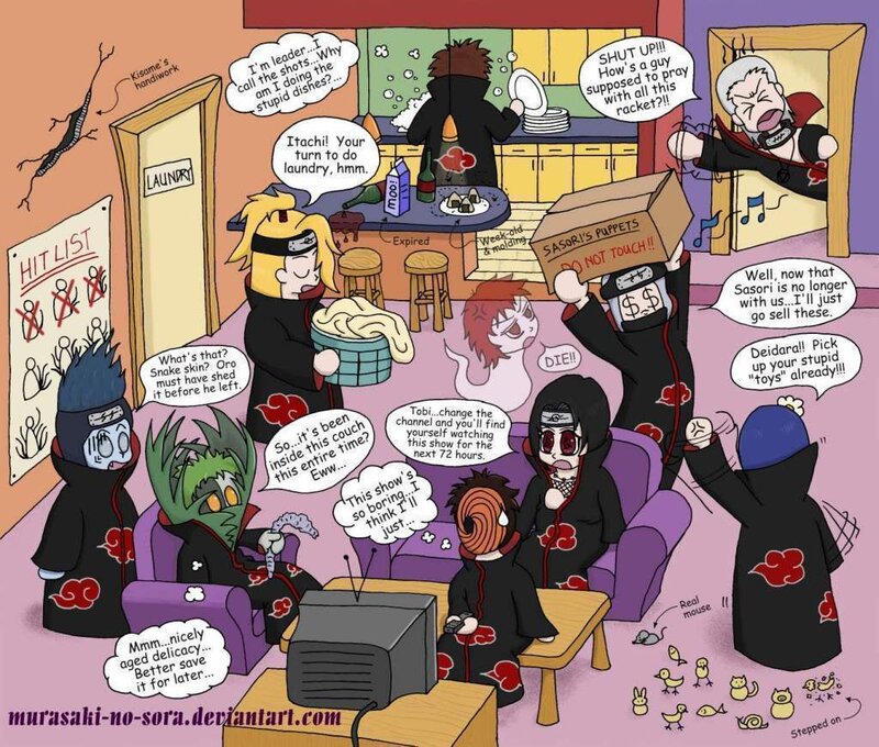 Akatsuki Members in Living Room — Purple