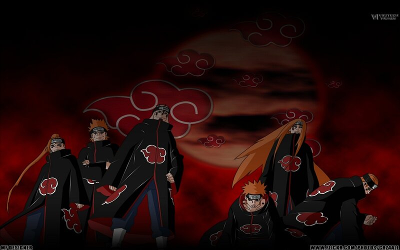 Akatsuki Members — Red, Dramatic