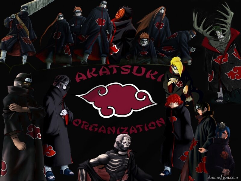 Akatsuki Organization Members — Black, Dramatic, Anime