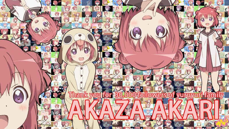 Akaza Akari fan art collage