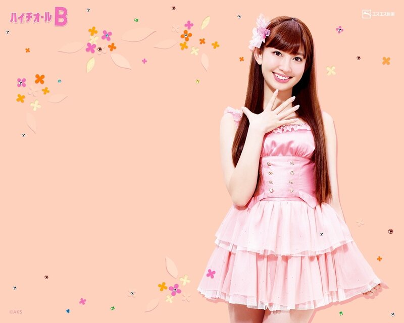 AKB48 member in pink dress
