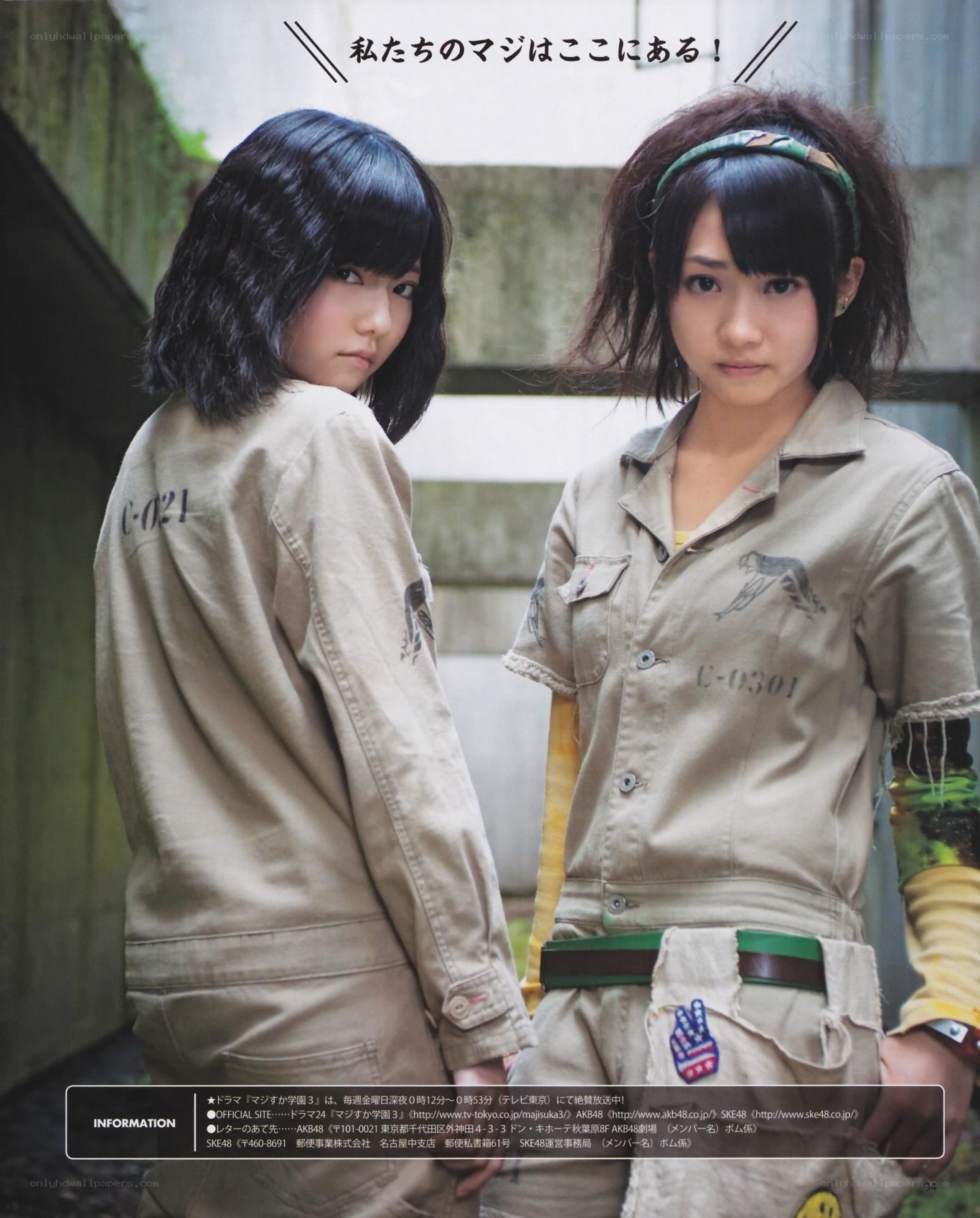 AKB48 members in uniform