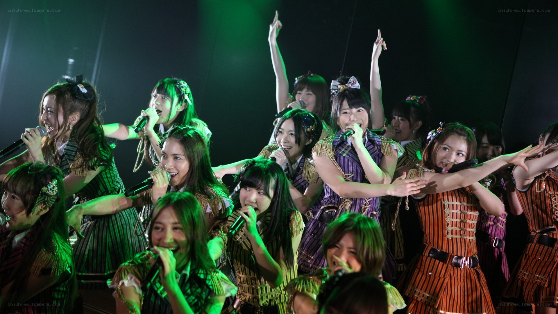 AKB48 performing on stage