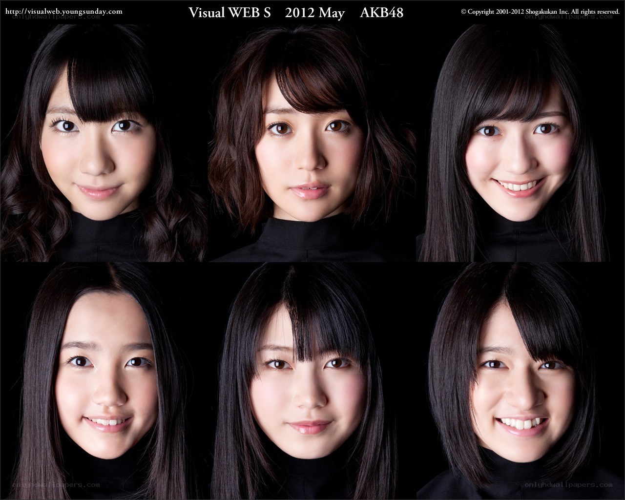 AKB48 visual web portraits