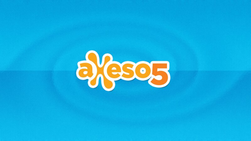 Akeso5 logo on blue background