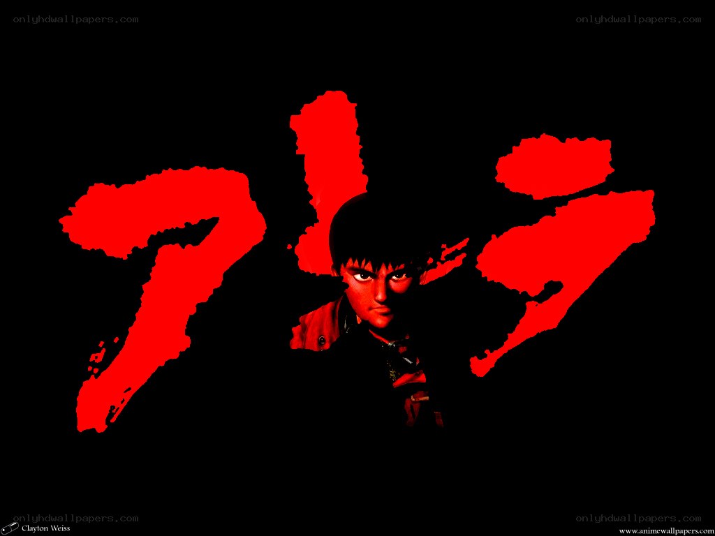 Akira anime logo and character
