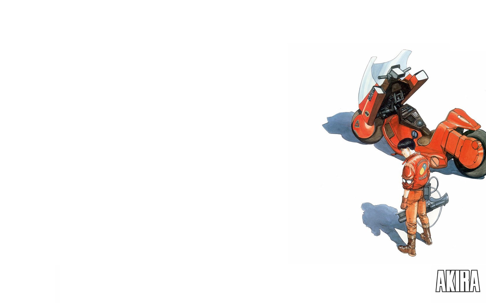 Akira character with motorcycle