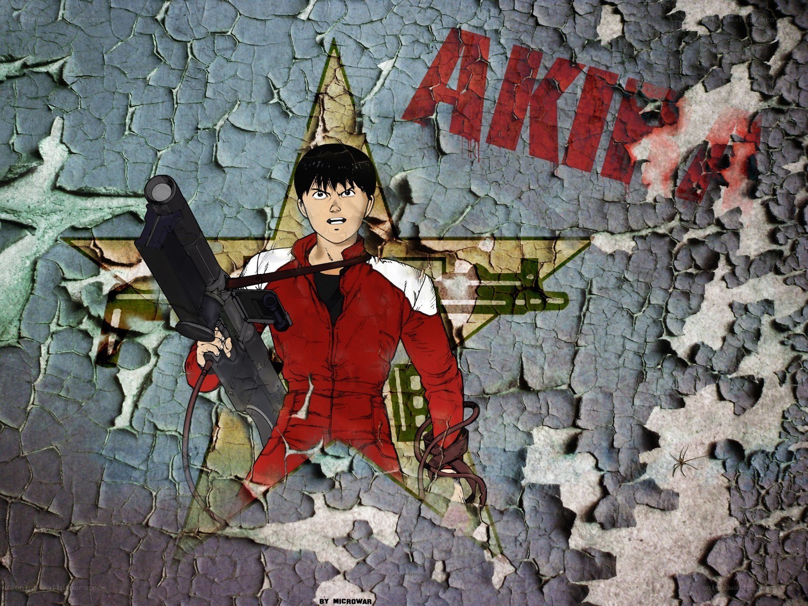 Akira character with weapon