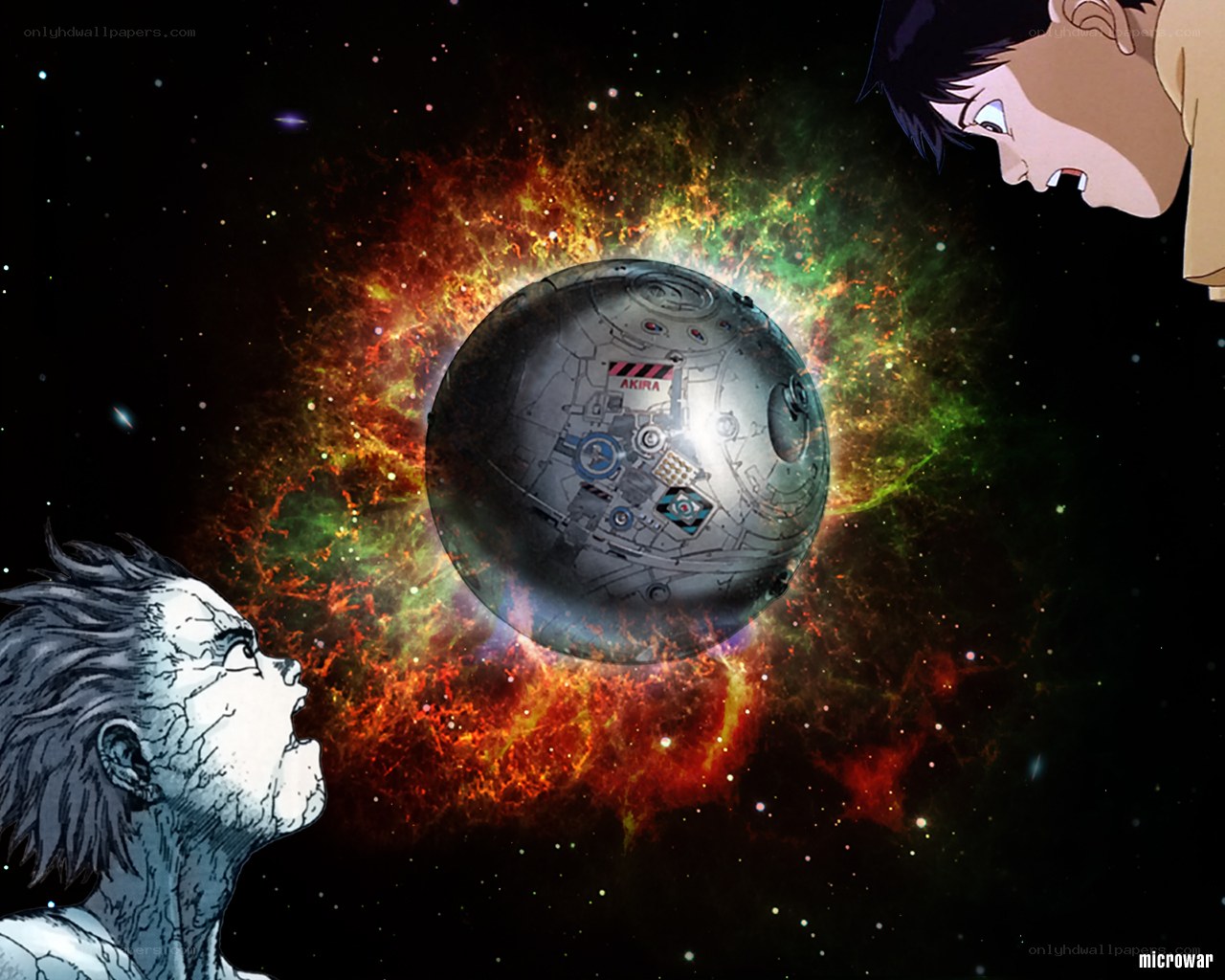 Akira spaceship in space