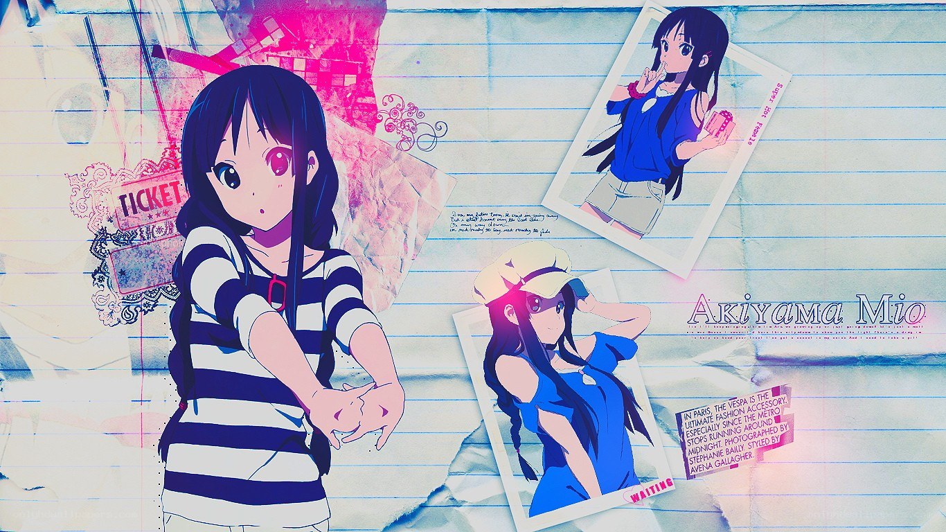 Akiyama Mio collage art