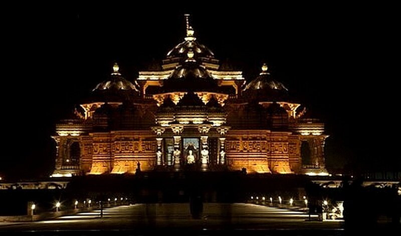 Akshardham Temple at Night