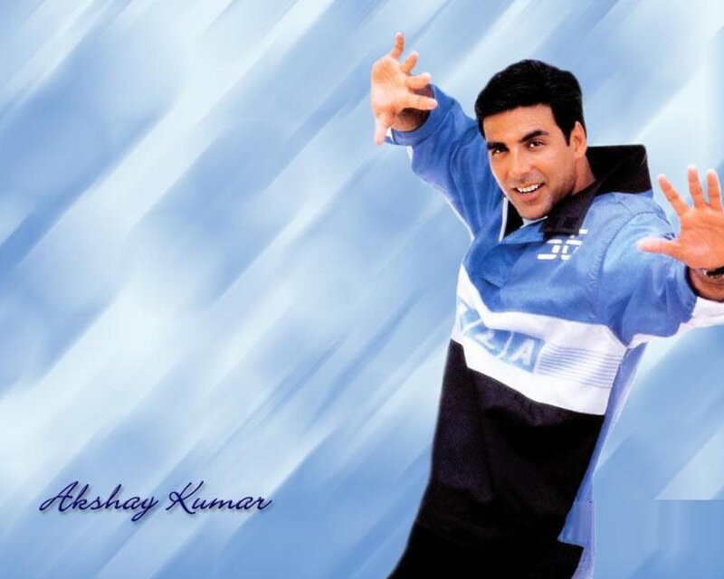 Akshay Kumar in blue jacket