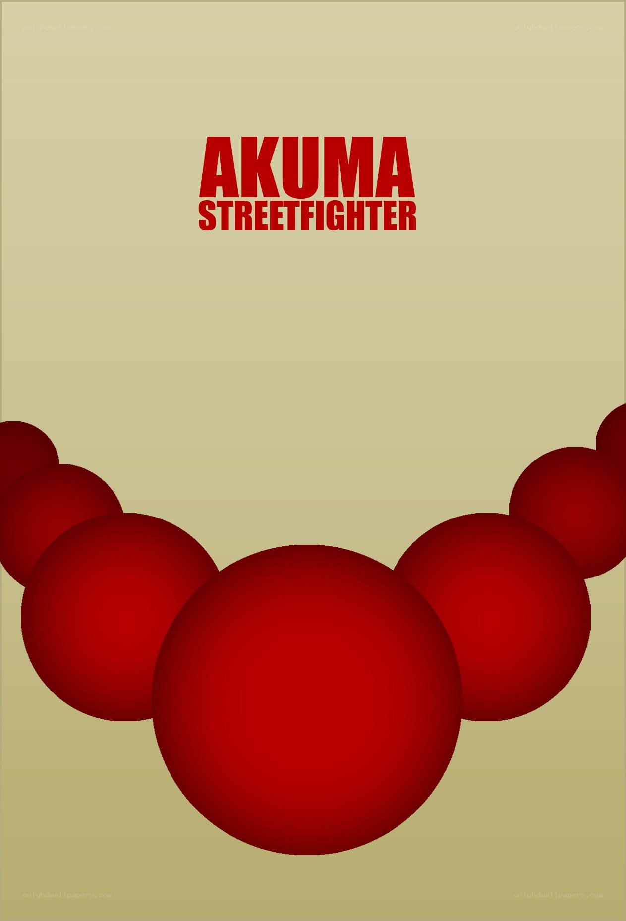 Akuma Streetfighter poster