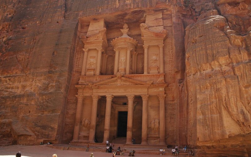 Al-Khazneh in Petra — Brown