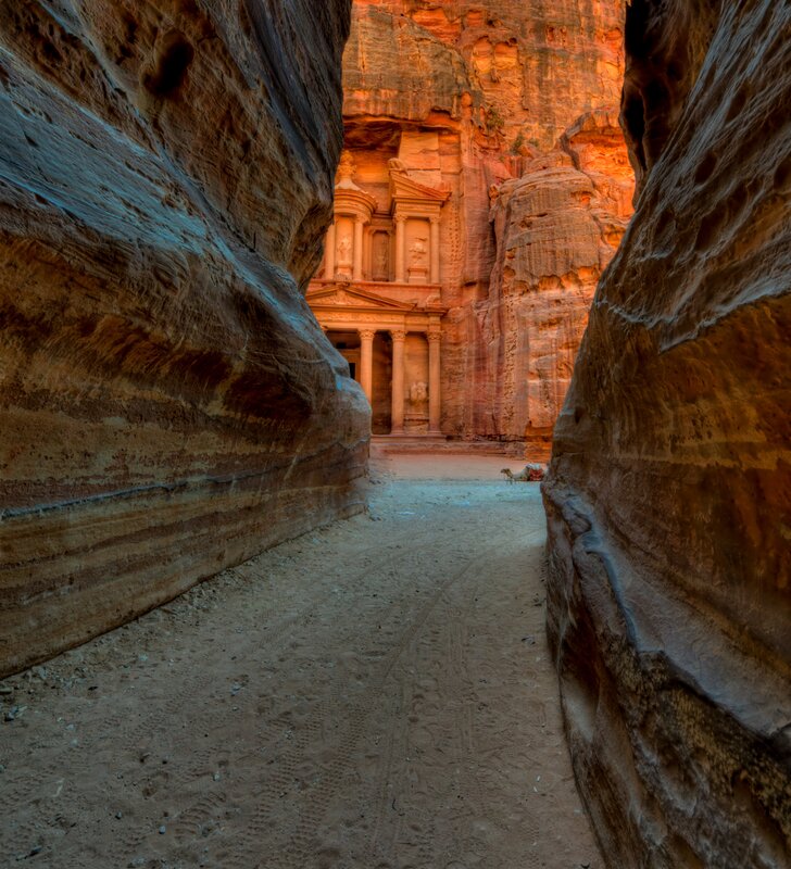 Al-Khazneh in Petra — Orange