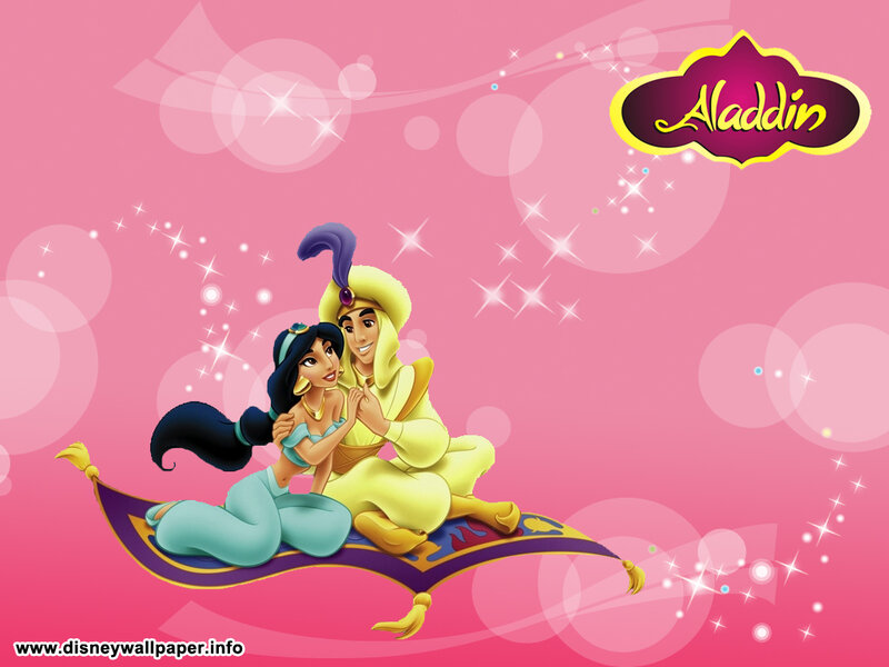 Aladdin and Jasmine on a Carpet