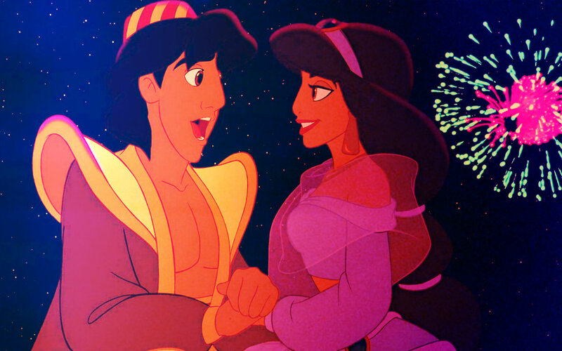 Aladdin and Jasmine — Purple