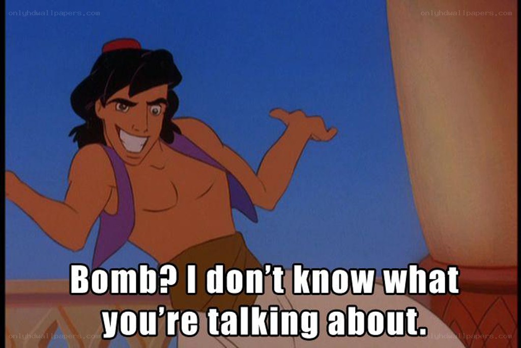 Aladdin denies bomb