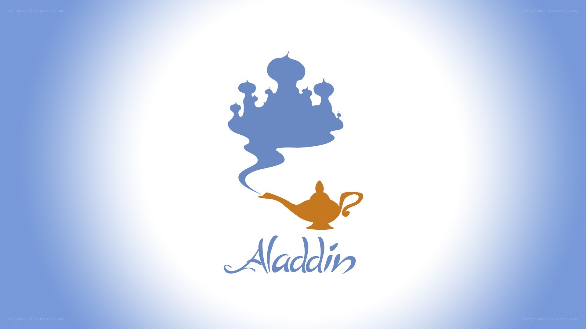 Aladdin logo with genie