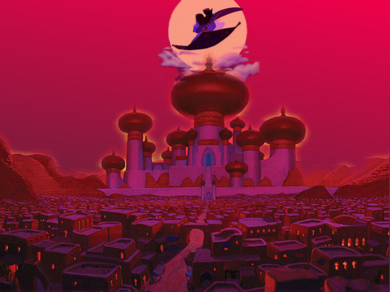 Aladdin on a Magic Carpet — Red