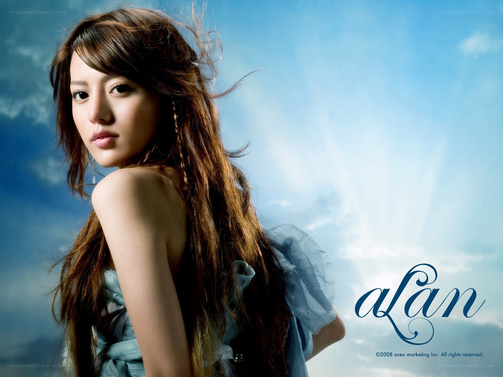 Alan in a blue dress